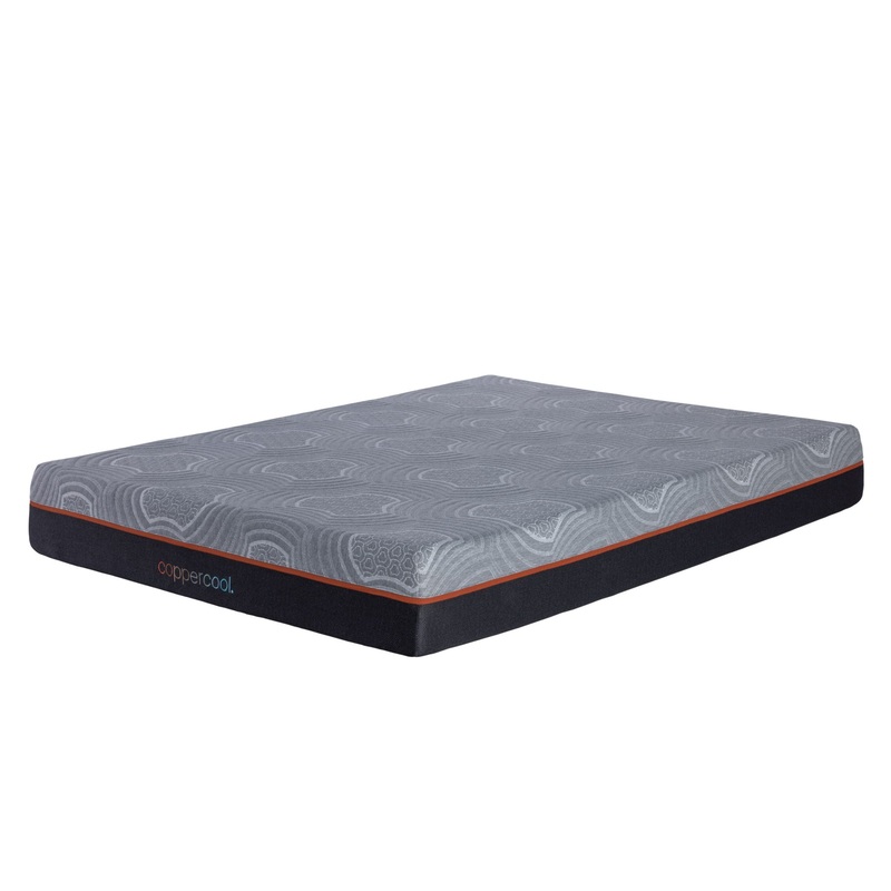 CopperCool Select – 10 Twin Foam Mattress – Gray / Charcoal