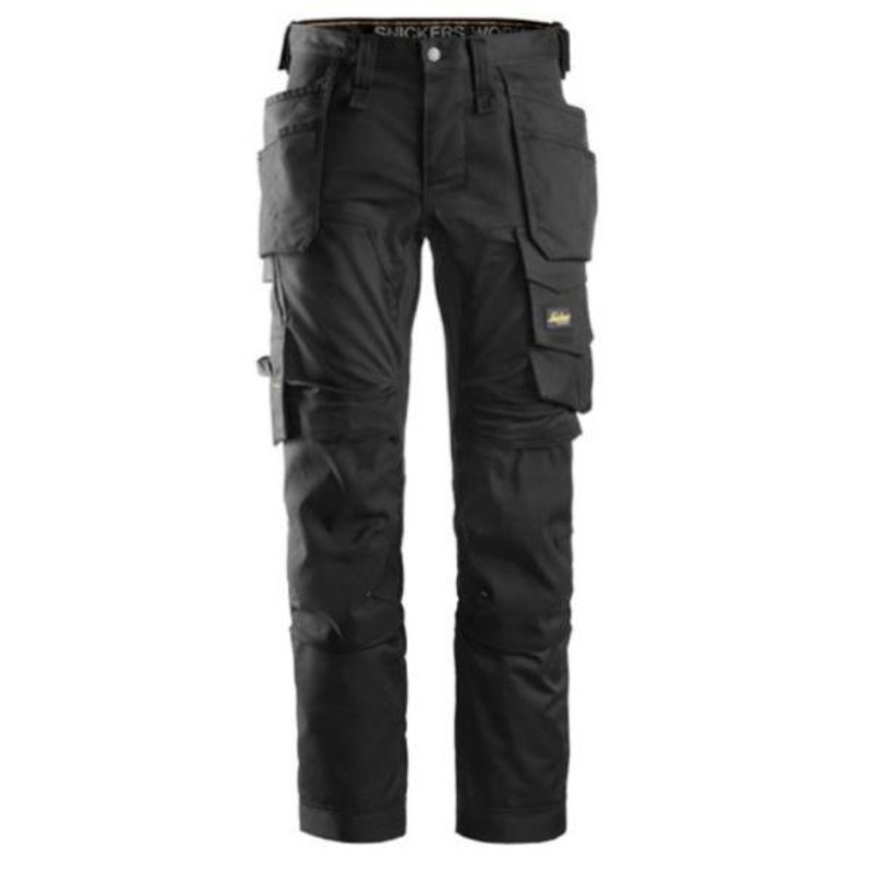 Snickers  Allround Work Stretch Trousers Holster Pocket Slim Fit Black 6241
