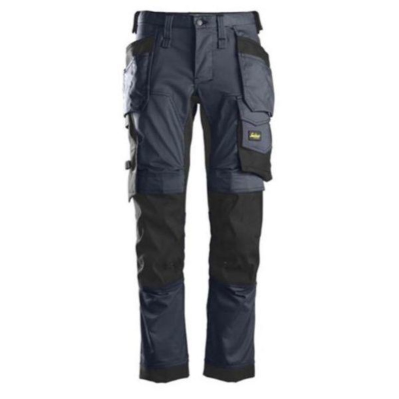 Snickers  Allround Work Stretch Trousers Holster Pocket Slim Fit Navy / Black  6241