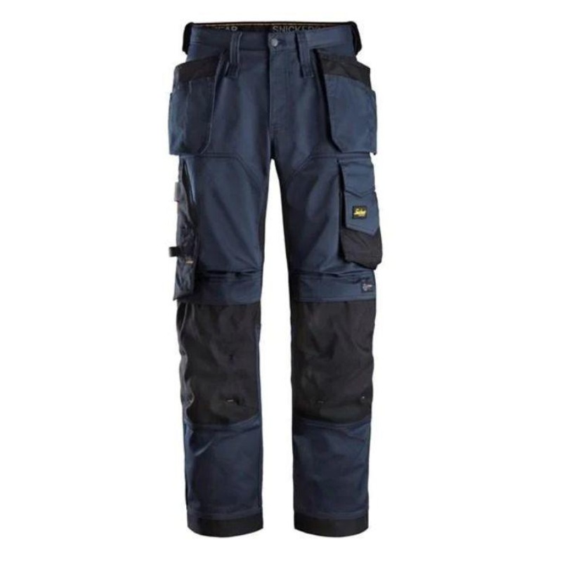 Snickers  Allround Work Stretch Loose Fit Trousers + Holster Pocket Navy/Black 6251