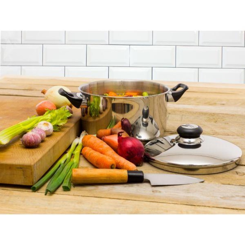 20Cm Steelex Casserole & Lid 8