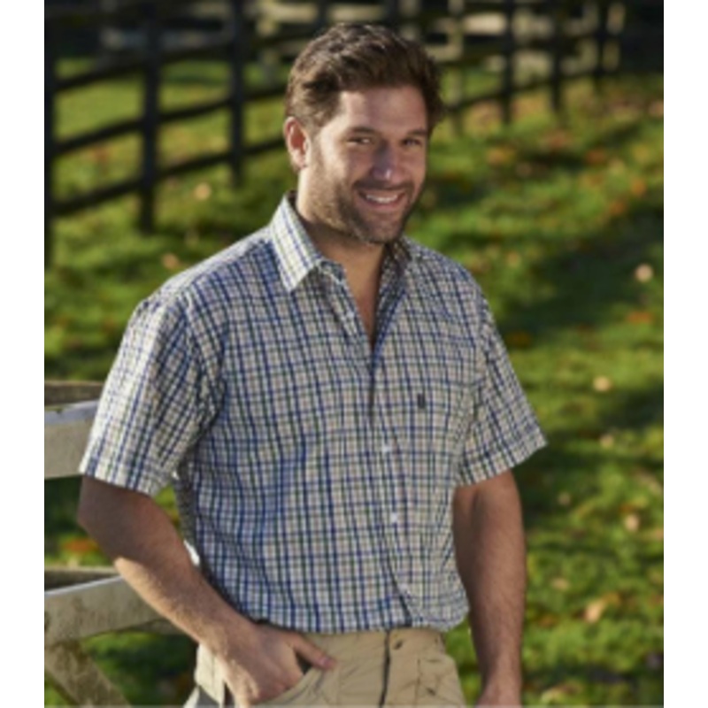 Champion Doncaster Polycotton Short-Sleeved Shirt Green
