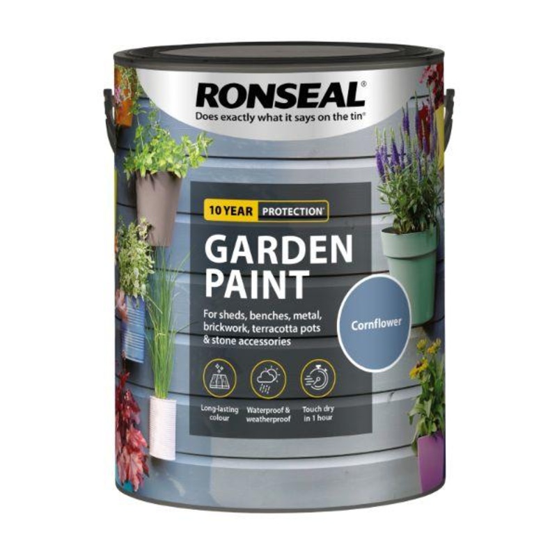 Ronseal Garden Paint Cornflower 5L
