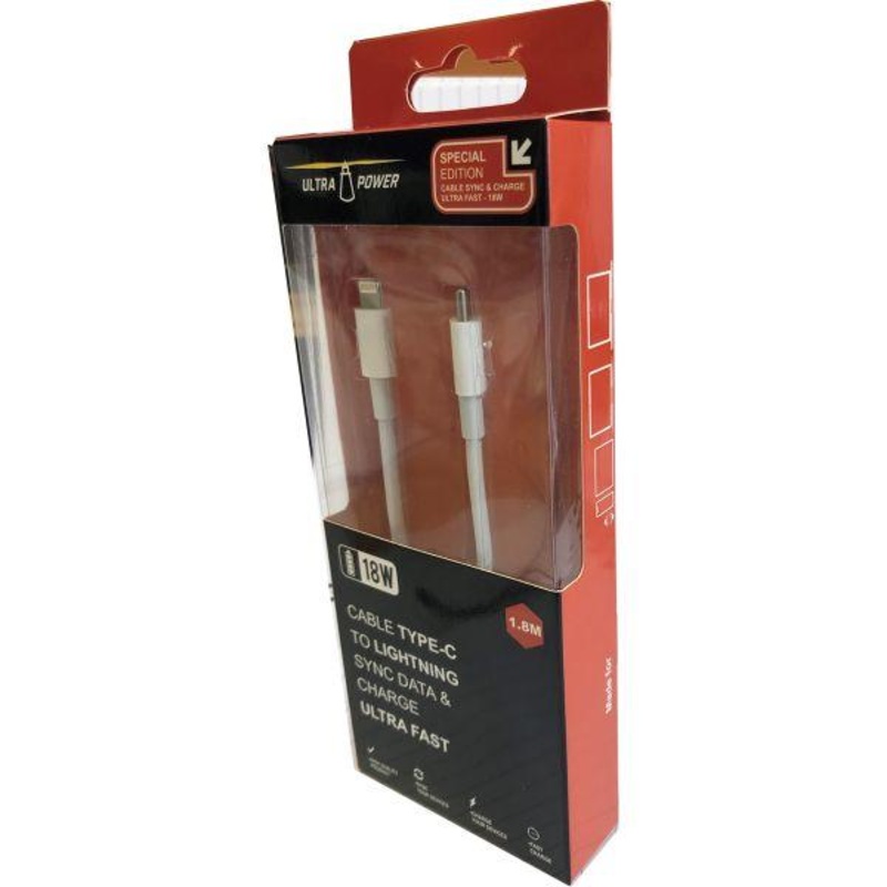 Ultrapower 1 Metre Usb-C Cable To Lightning Mfi