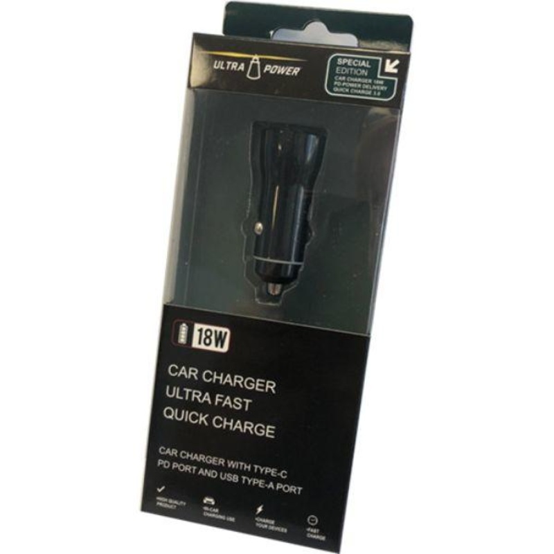 Ultrapower  Fast Charge Usb-C & Usb Car Charger