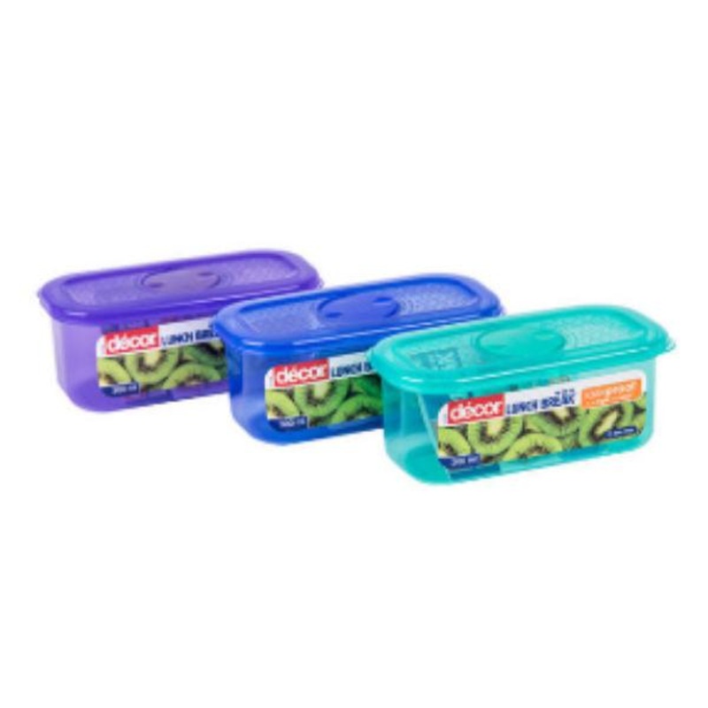 Decor Lunch Break Snack Box 300Ml Assorted