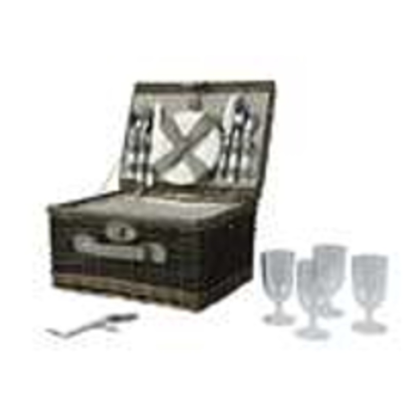 4 Person Wicker Picnic Set