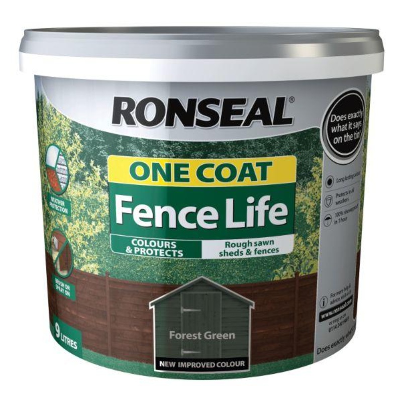 Ronseal One Coat Fencelife Forest Green 9L