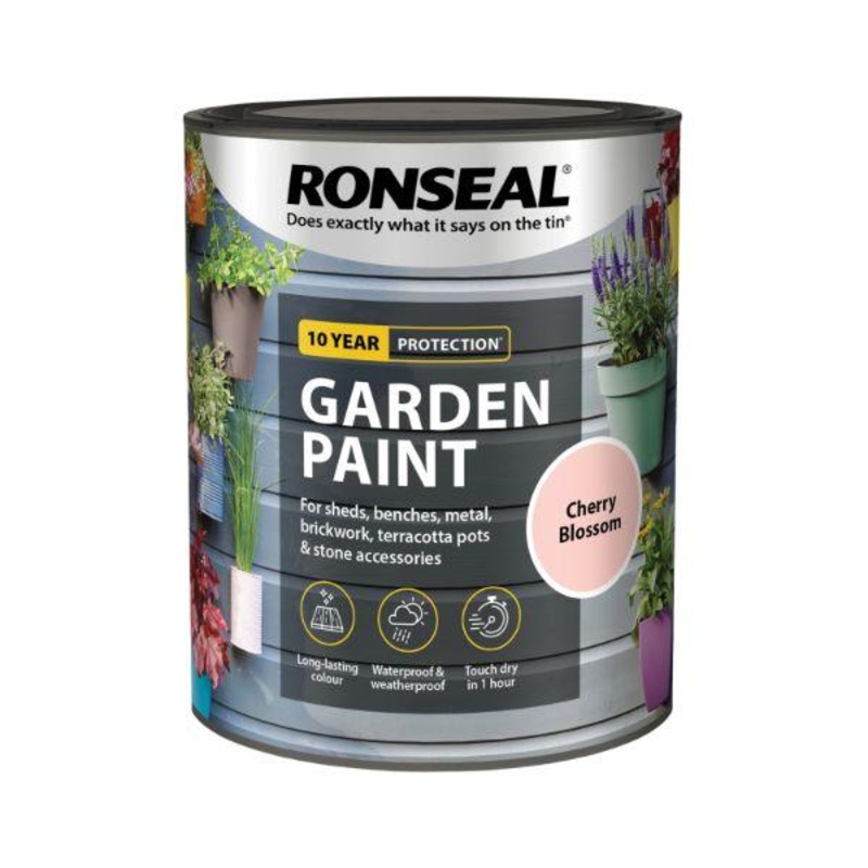 Ronseal Garden Paint Cherry Blossom – 750Ml