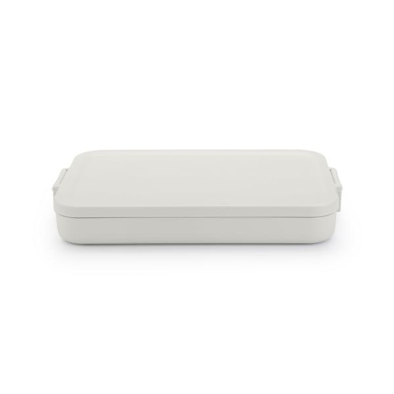 Make & Take Lunch Box, Flat, Plastic – Light Grey