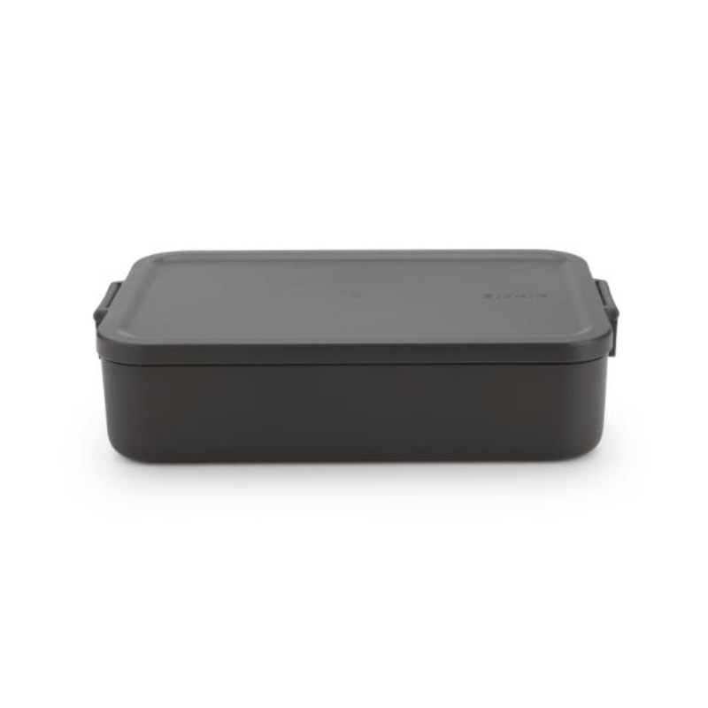 Make & Take Lunch Box, Large, Plastic – Dark Grey