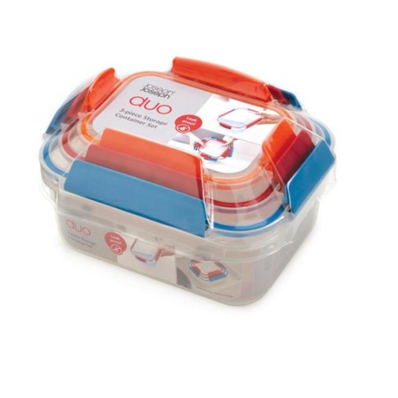 JJ DUO 3piece Food Storage Set – Multicolour
