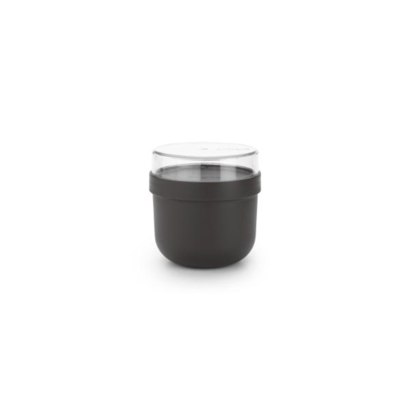 Make & Take Breakfast Bowl, 0.5L, Plastic – Dark Grey