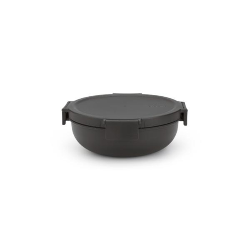 Make & Take Salad Bowl, 1.3L, Plastic – Dark Grey