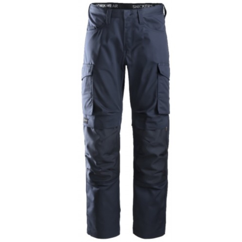 Snickers Service Line Trousers With Knee Guard Navy