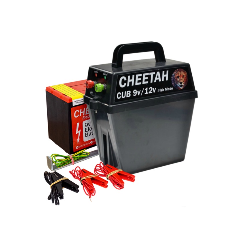 Cheetah Cub Battery Fencer Complete With Battery 130ah