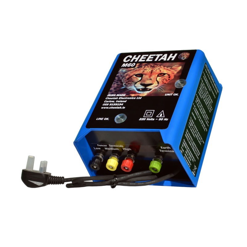 Cheetah M60 Mains Fencer Blue