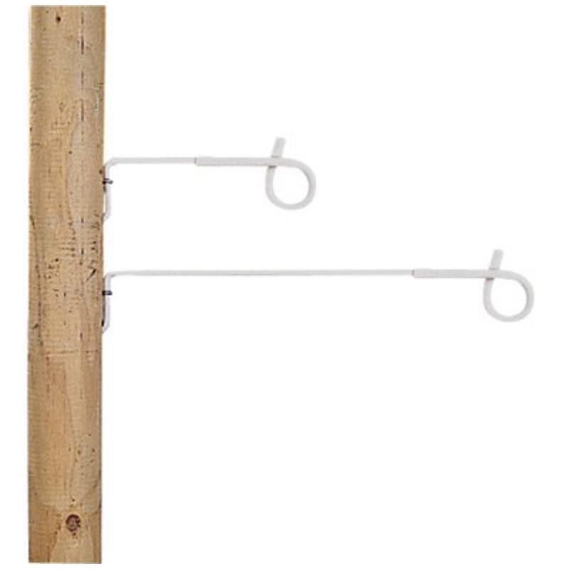 Gallagher Pigtail Offset Short White 175Mm