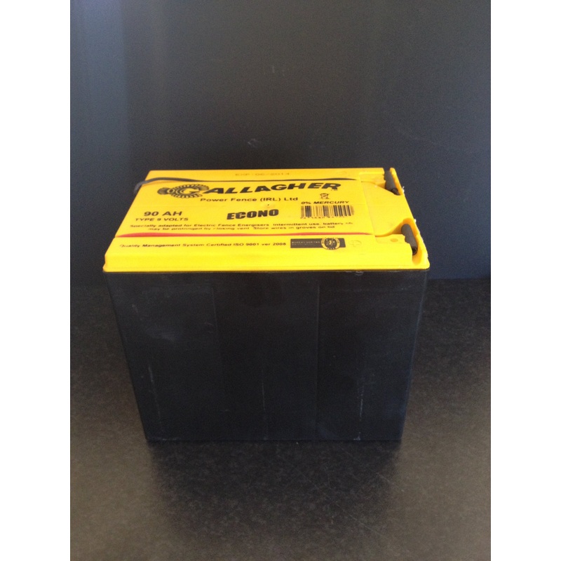 Gallagher Square Battery 9V 90 Amps Per Hour Dc6