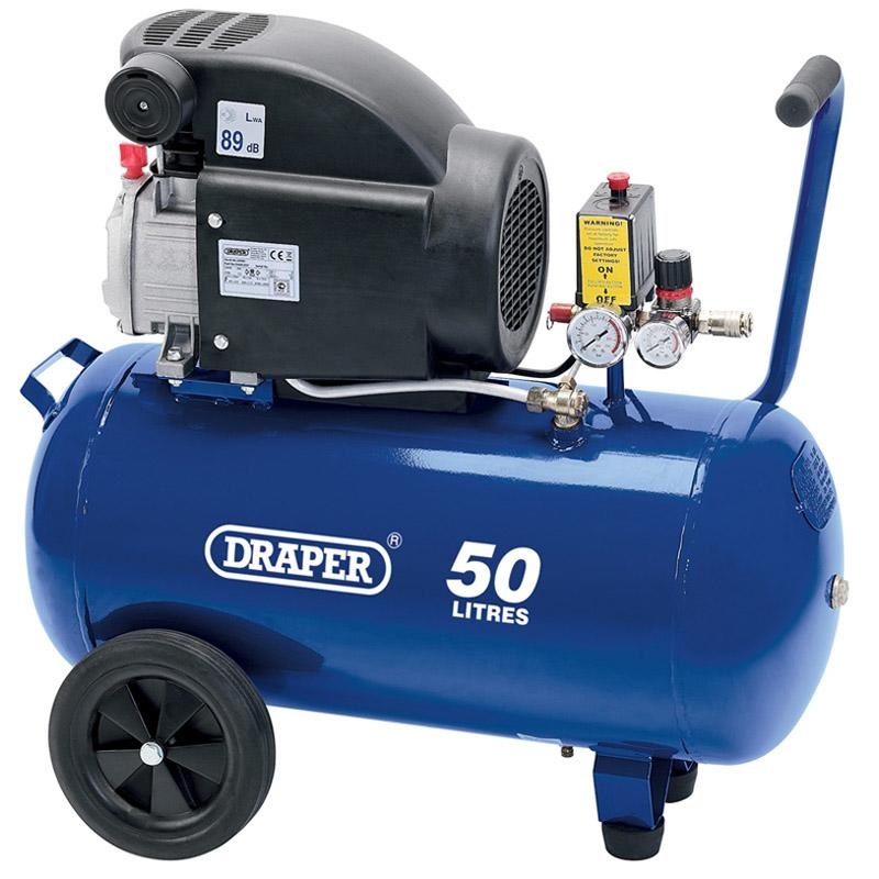 Draper Air Compressor 50Lt – 2HP 230V