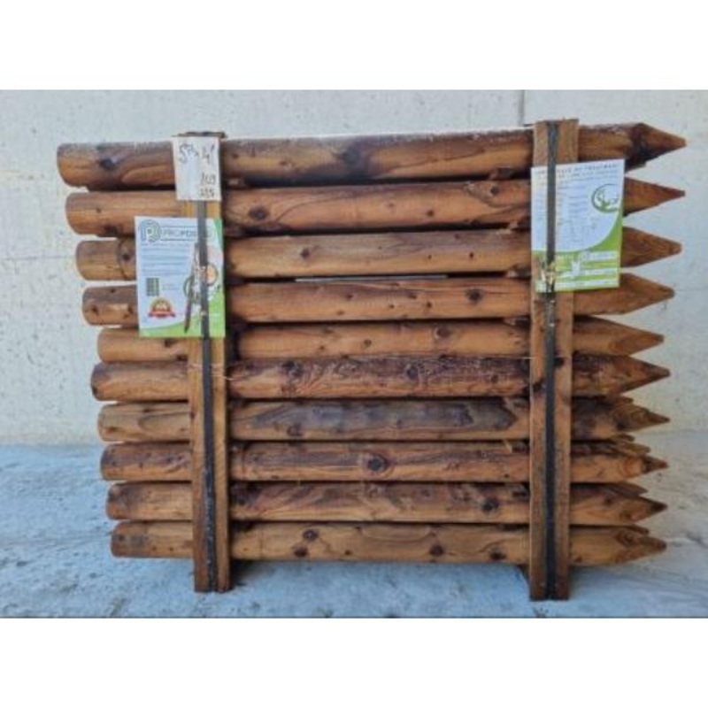 Propost Machine Round Fence Post Brown NSAI 5ft x 4
