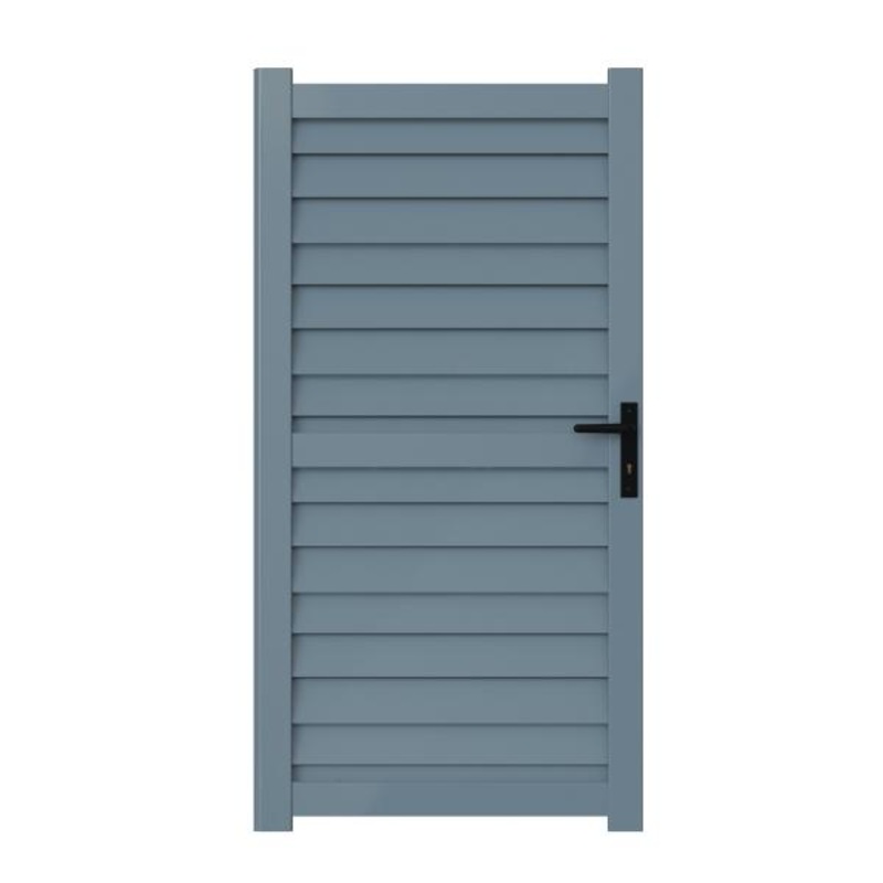 Satus Fence Steel Garden Gate 1100X1765mm Merlin Grey