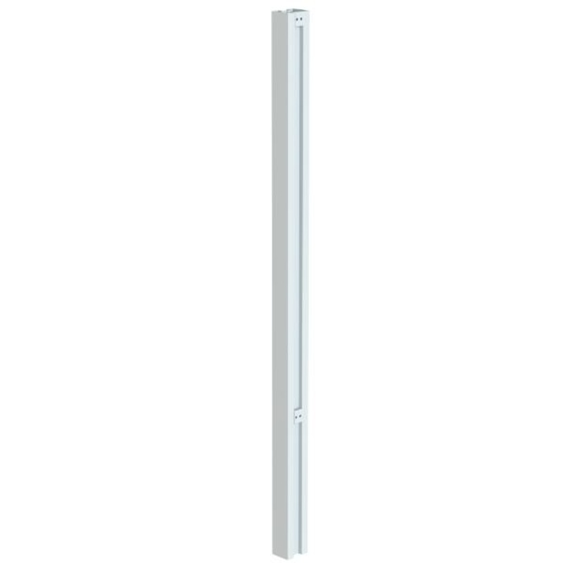 Satus Fence Steel Garden Gate Fence Post 2.45M Goosewing Grey