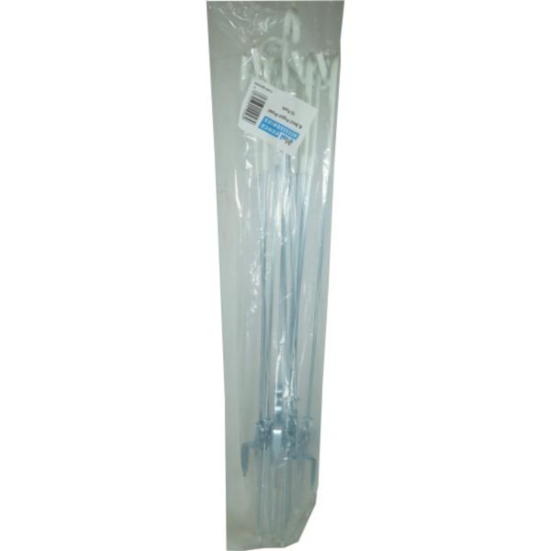 Excel 8mm Pigtail Post Grey Top 10 Pack