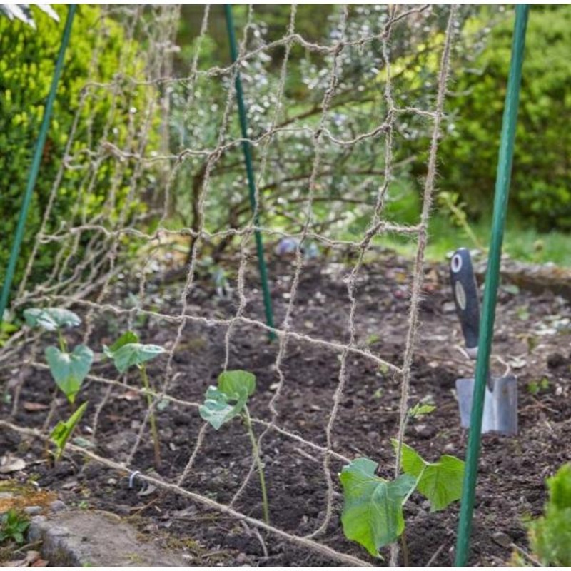 Smart Garden Ecojute Pea & Bean Netting – Natural 120Mm Mesh 1.8 X 1.8M