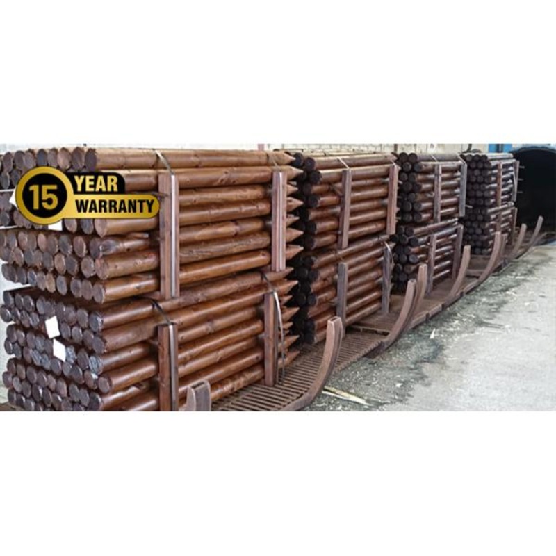 6Ft 4 Incised Brown Treated Posts