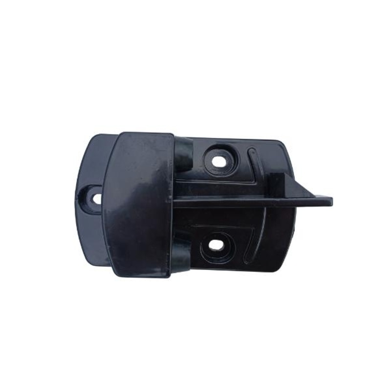 Satus Fence Double Garden Gate Ground Stopper Set – Black