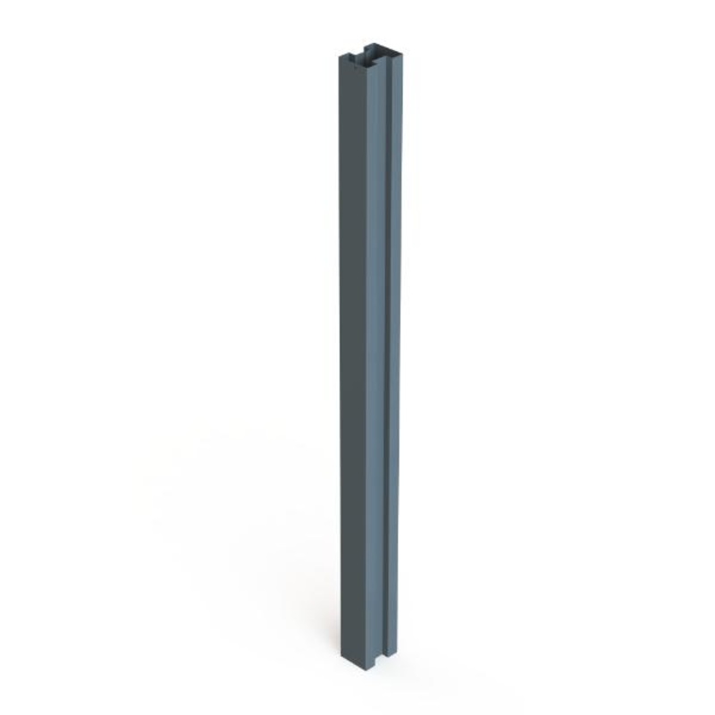 Satus Fence One-Piece Fence Post 1.85m Merlin Grey