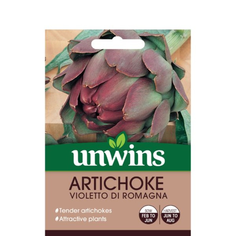 Unwins Seed Packet Artichoke Violetto Di Romagna