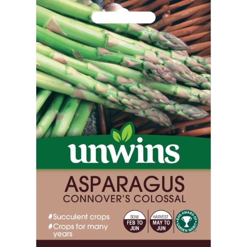 Unwins Seed Packet Asparagus Connover’S Colossal