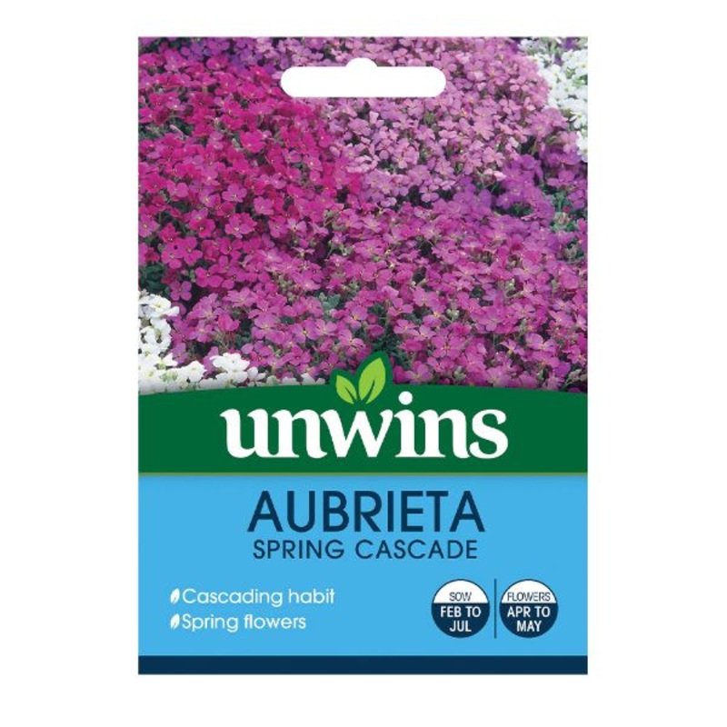 Unwins Seed Packet Aubrietia Spring Cascade