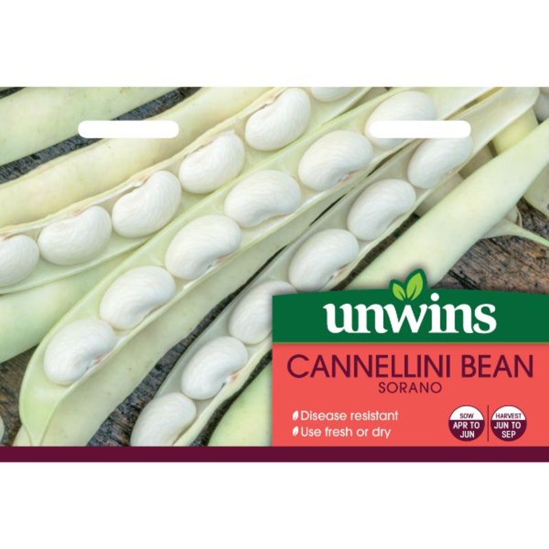 Unwins Seed Packet Cannellini Bean Sorano