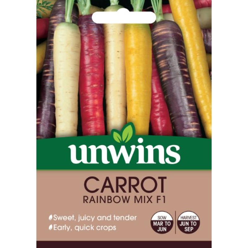 Unwins Seed Packet Carrot Rainbow Mix
