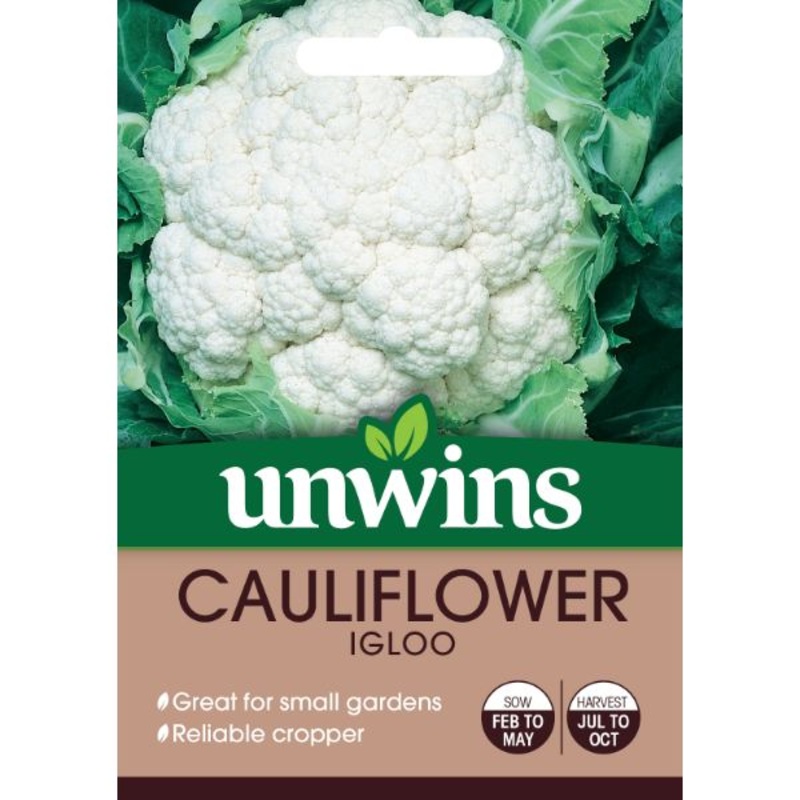 Unwins Seed Packet Cauliflower Igloo