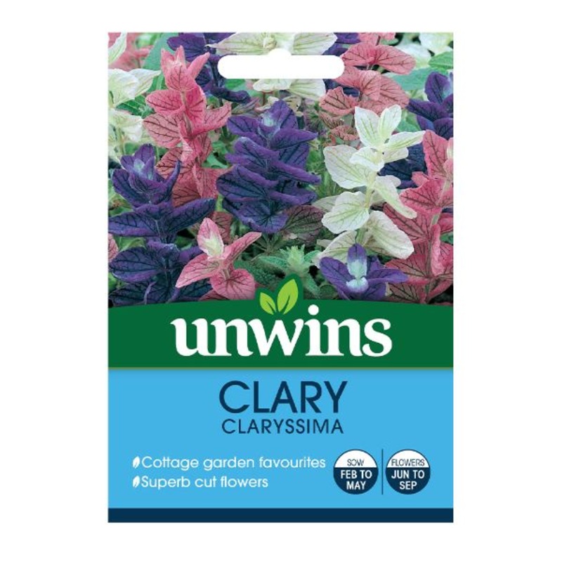 Unwins Seed Packet Clary Claryssima
