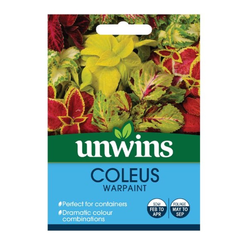 Unwins Seed Packet Coleus Warpaint