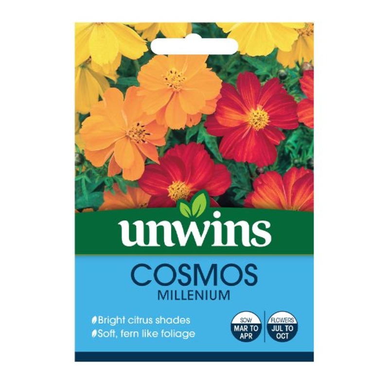 Unwins Seed Packet Cosmos Millennium