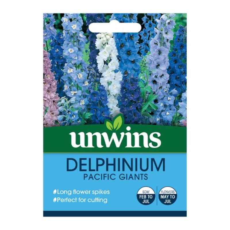 Unwins Seed Packet Delphinium Pacific Giants
