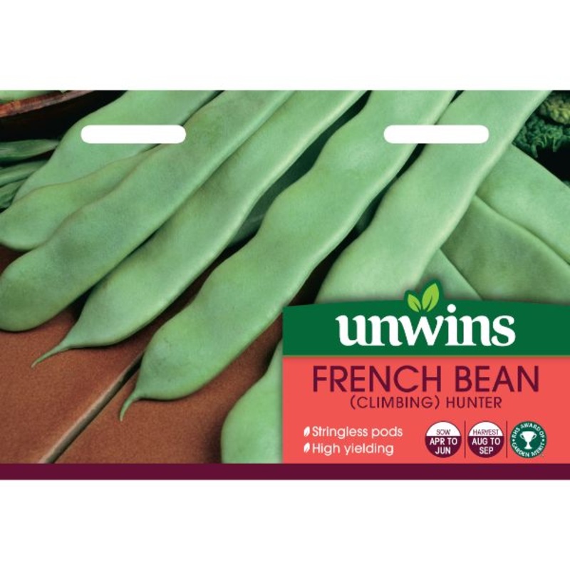 Unwins Seed Packet French Bean (Climbing) Hunter