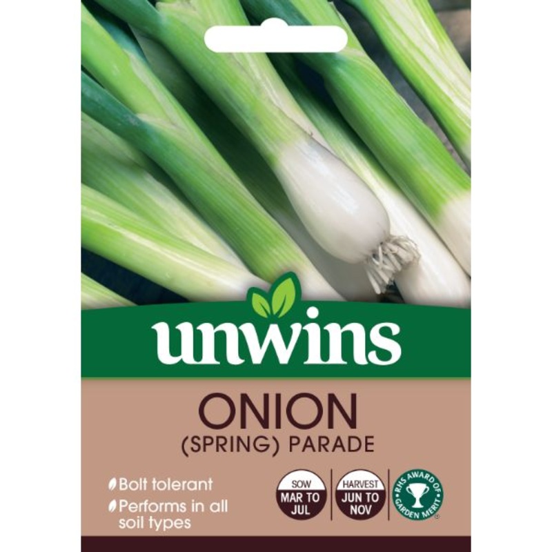 Unwins Seed Packet Onion Spring Parade