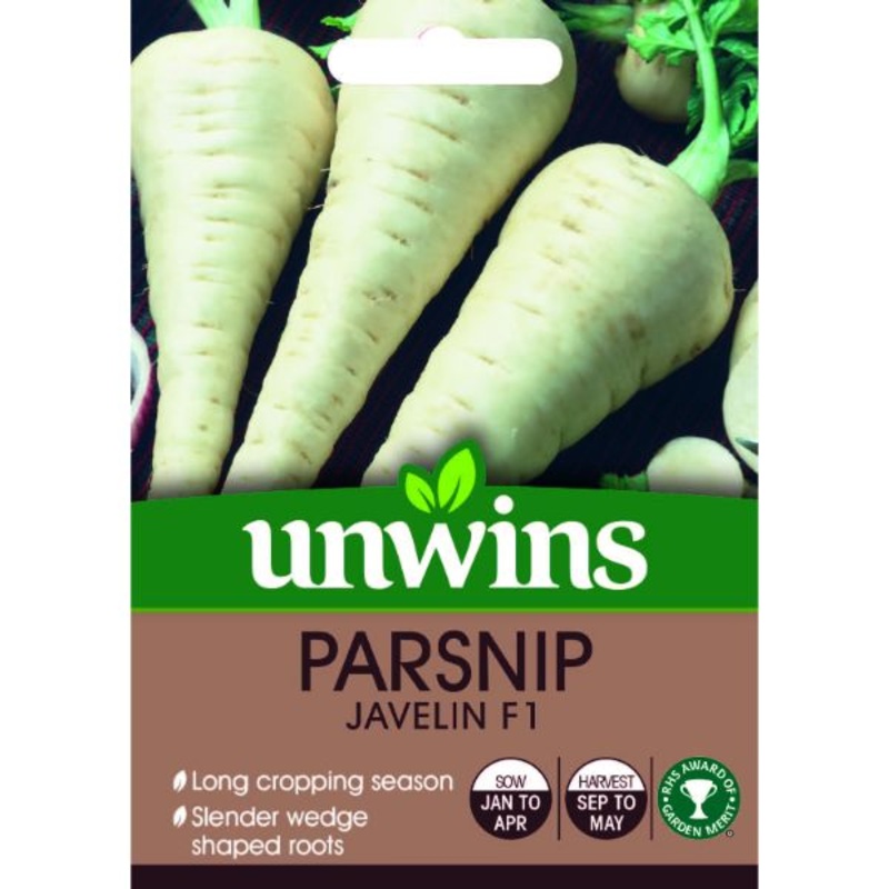 Unwins Seed Packet Parsnip Javelin F1