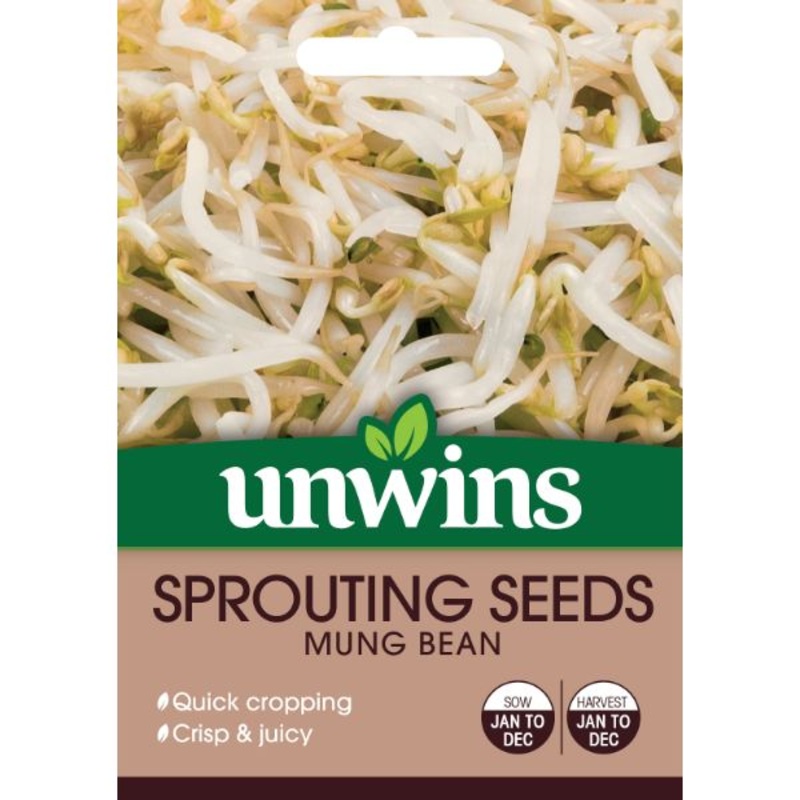 Unwins Seed Packet Sprouting Seeds Mung Bean