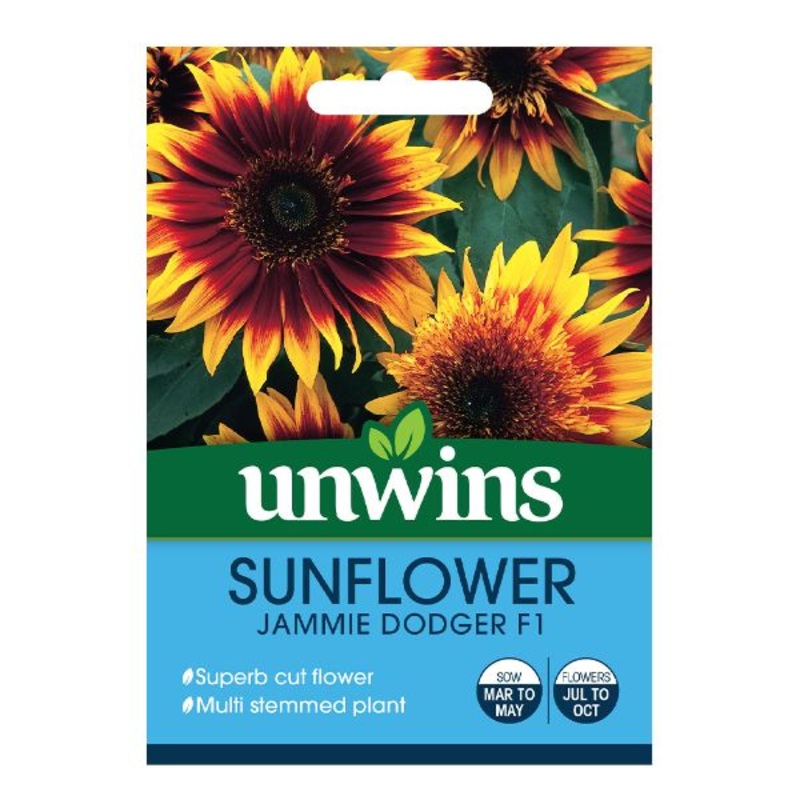 Unwins Seed Packet Sunflower Jammie Dodger F1
