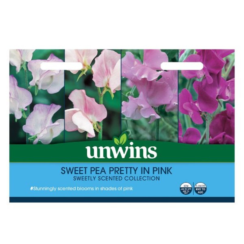 Unwins Seed Packet Sweet Pea Pretty In Pink Collection Pack