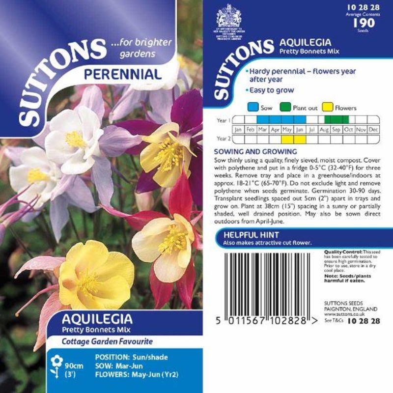 Aquilegia Pretty Bonnet Mix