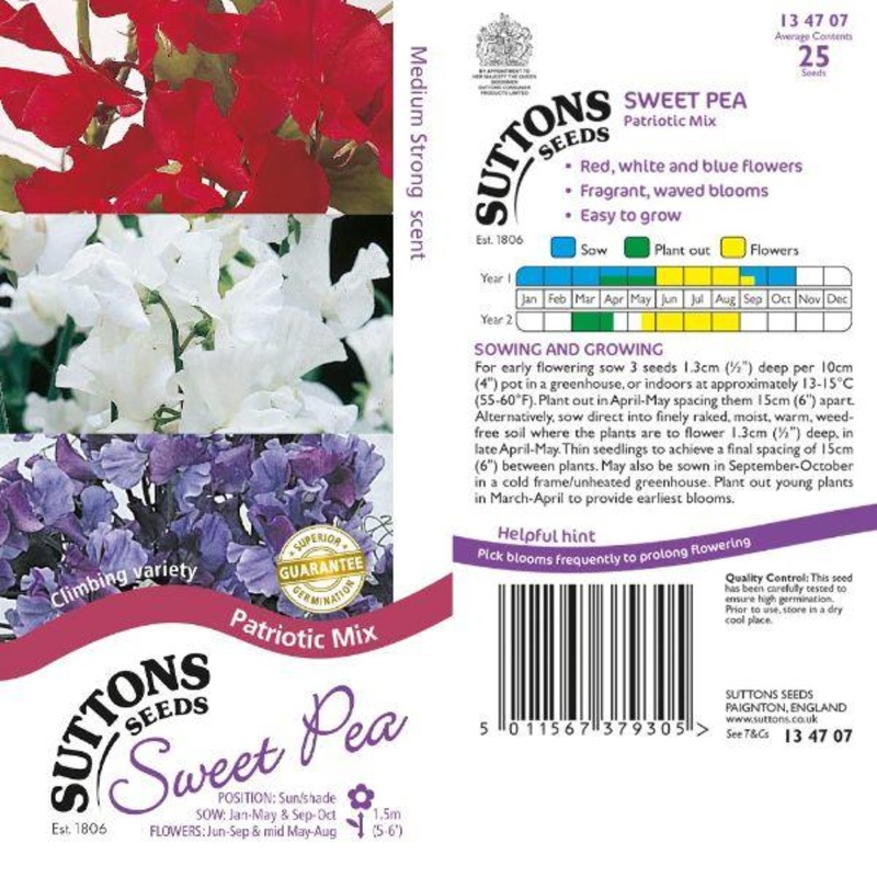 Sweet Pea Patriotic Mix
